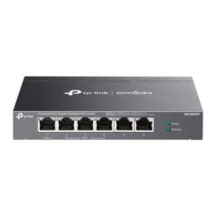 SWITCH TP-LINK Omada unmanaged- 6 porturi Gigabit4 porturi POE buget total 64W)- carcasa metalica DS106GPPtimbru verde 2 lei)