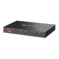 SWITCH TP-LINK Omada unmanaged- 9×Gigabit RJ45- and 1×Gigabit combo SFP/RJ45 Port8 porturi POE buget total 123W)- carcasa meta