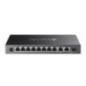 SWITCH TP-LINK Omada unmanaged- 9×Gigabit RJ45- and 1×Gigabit combo SFP/RJ45 Port8 porturi POE buget total 123W)- carcasa meta