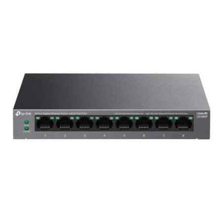 SWITCH TP-LINK- 8 porturi Gigabit8 porturi POE buget total 62W)- carcasa metalica LS108GPtimbru verde 2 lei)