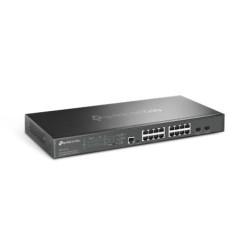 Switch TP-Link cu management Omada 16-Port 25G and 2-Port 10GE SFP L2 Managed Switch with 8-Port PoE SG3218XP-M2timbru verde 2 l