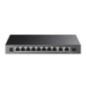 SWITCH PoE TP-LINK- 10 porturi Gigabit2-Port PoE si 6 PoE)- IEEE 8023af/at/bt- buget PoE 123W maxim- carcasa metalica TL-SG1210P