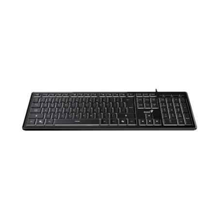 TASTATURA GENIUS USB- multimedia- 104 taste 12 taste multimedia- black- SlimStar 820 31310055400 timbru verde 08 lei)