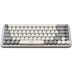 LOGITECH POP ICON KEYS - OFF WHITE - US INTL - BT - INTNL-973 920-013072timbru verde 08 lei)