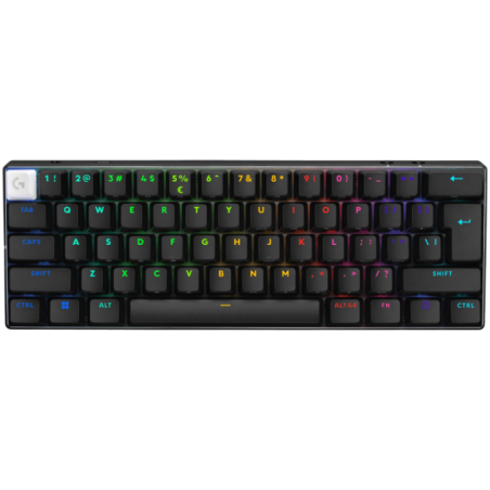 LOGITECH G PRO X 60 LIGHTSPEED Wireless Gaming KeyboardTactile) - BLACK - US INTL - 24GHZ/BT - EMEA28-935 - TACTILE SWITCH 920-0