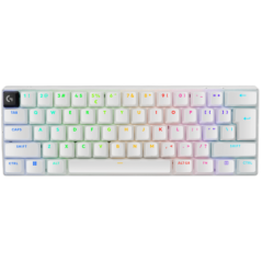 LOGITECH G PRO X 60 LIGHTSPEED Wireless Gaming KeyboardTactile) - WHITE - US INTL - 24GHZ/BT - EMEA28-935 - TACTILE SWITCH 920-0