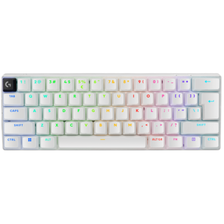 LOGITECH G PRO X 60 LIGHTSPEED Wireless Gaming KeyboardTactile) - WHITE - US INTL - 24GHZ/BT - EMEA28-935 - TACTILE SWITCH 920-0