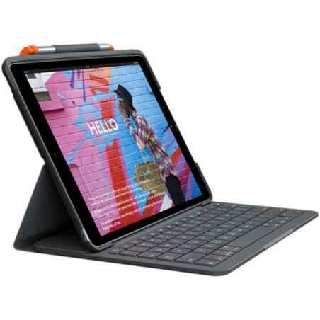 LOGITECH Slim Folio for iPad7th generation) / iPad AIR3rd gen) - GRAPHITE - UK - BT - INTNL - OTHER- 920-009480timbru verde 08 l
