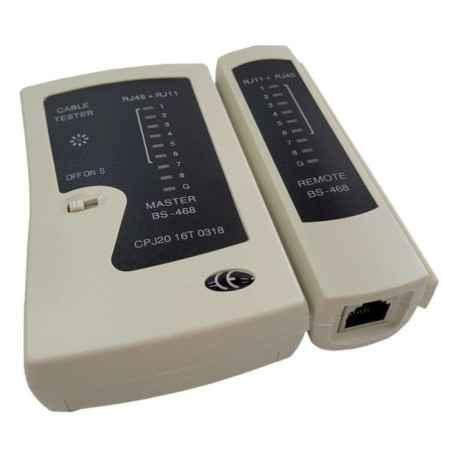 TESTER CABLU RETEA SPACER- pt cablu UTP- FTP- conector RJ45- RJ11- RJ12- SPNT-TESTER-1timbru verde 08 lei)