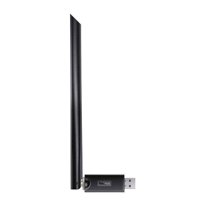 ADAPTOR RETEA Baseus FastJoy- extern wireless 24 GHz- USB 20- port- 650 Mbps- antena externa x 1- B01317600111-02timbru verde 01