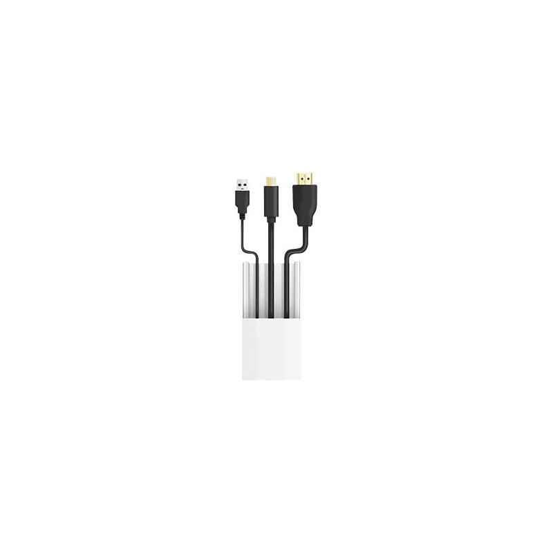 SET canal cablu cu acesorii Logilink- montaj pe perete- 67 piese- 9 x canal 30x15x432mm- plastic- alb- KAB0110