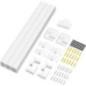 SET canal cablu cu acesorii Logilink- montaj pe perete- 67 piese- 9 x canal 30x15x432mm- plastic- alb- KAB0110
