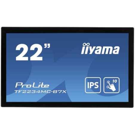 IIYAMA Monitor 21-5 PCAP Bezel Free 10P Touch with Anti-Fingerprint coating-1920x1080-IPS-VGA-DP-HDMI-305cd/m2-Through Glass mod