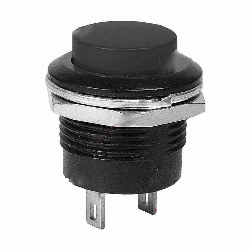Intrerupator fara retinere - 3A/250V - 25x21 mm - negru Intrerupator fara retinere - 3A/250V - 25x21 mm - negru