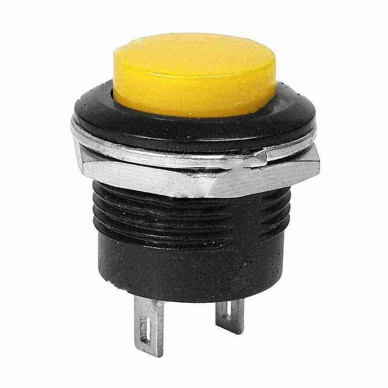 Intrerupator fara retinere - 3A/250V - 25x21 mm - galben