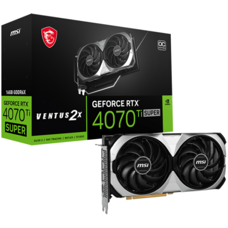 PLACI VIDEO MSI GeForce RTX 4070 Ti SUPER 16GB VENTUS 2X OC RTX 4070 TI SUPER 16G VENTUS 2X OC