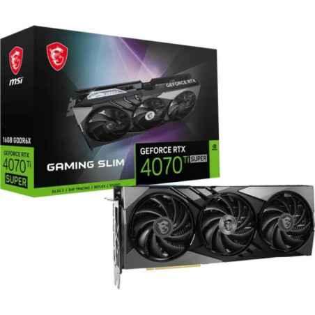 PLACI VIDEO MSI GF RTX4070TI SUPER 16GB GAMING X SLI RTX 4070 TI SUPER 16G GAMING X SLIM