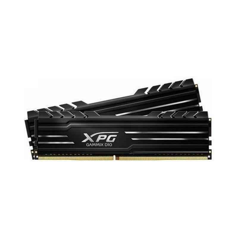 Memorie DDR Adata - gaming XPG GAMMIX D10 DDR4 16 GB- frecventa 3600 MHz- 8 GB x 2 module- radiator- AX4U36008G18I-DB10