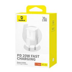 INCARCATOR retea Baseus GaN5S- Quick Charge 20W- 1 x USB Type-C- alb P10162503213-00timbru verde 018 lei) - 6932172648831