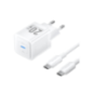 Incarcator retea Vention- - 20W- PD 20W- 1 x USB-C- cablu USB-C 1m inclus- alb- TZ-FEPW0-EU-01timbru verde 018 lei) - 6922794786