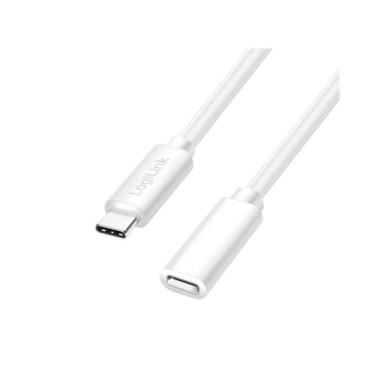 CABLU alimentare si date LOGILINK- pt smartphone- USB 20- USB Type-CT) la USB Type-CM)- 2m- PD 100W- 2 x ecranat- plastic- alb-