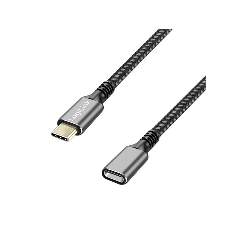 CABLU alimentare si date LOGILINK- pt smartphone- USB 32- USB Gen Type-CT) la USB Type-CM)- 1m- PD 100W- 2 x ecranat- aluminiu-