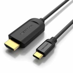 CABLU video Vention- HDMI(T) la USB-CT)- 1m- rezolutie 4K la 30Hz- PVC- negru- CGUBFtimbru verde 008 lei) - 6922794742055