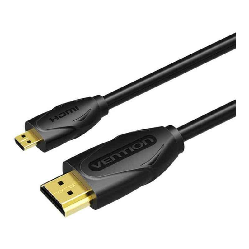 CABLU video Vention- HDMI(T) la microHDMIT)- 1m- rezolutie 4K la 60Hz- PVC- negru- VAA-D03-B100timbru verde 008 lei) - 692279472