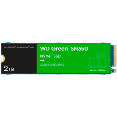 SSD WD Green SN350 2TB M2 2280 PCIe Gen3 x4 NVMe QLC- Read/Write: 3200/3000 MBps- IOPS 500K/450K- TBW: 100 WDS200T3G0C-00AZL0