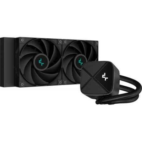 COOLER DeepCool LS520S Zero Dark- lichid- skt Intel LGA1700/1200/115x-AMD AM5/AM4- radiator aluminiu-3100 RPM-2x120mm-500-2500 r