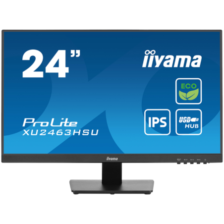 iyama ProLite XU2463HSU-B1 - LED monitor24238 viewable) 1920 x 1080 Full HD1080p) @ 100 Hz IPS 250 cd/m2 1300:1 3 ms HDMI Displa