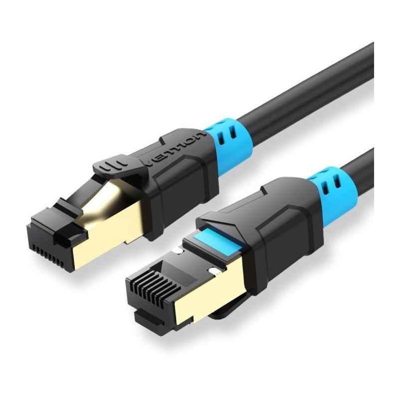 Patch cord SFTP Vention- Cat 6- RJ-45T) la RJ-45T)- 3m- - - 27AWG- cupru- negru- VAP-A06-B300timbru verde 018 lei) - 69227947293