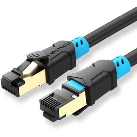 Patch cord SFTP Vention- Cat 6- RJ-45T) la RJ-45T)- 3m- - - 27AWG- cupru- negru- VAP-A06-B300timbru verde 018 lei) - 69227947293
