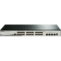 SWITCH D-LINK SMART 24 porturi Gigabit 4 porturi 10G SFP- carcasa metalica- rackabil- DGS-1510-28X timbru verde 2 lei)