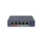 SWITCH 4PORTURI 4XPOE SMARTMANAGED DS-3E1105P-EI/M(V2)timbru verde 2 lei)