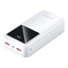 POWER BANK Vention 30000 mAh- 225W PD 20W- QC- &nbsp,1x USB-C- 2x USB-A- 1x micro USBdoar pt incarcare)- afisaj LED- cablu USB A