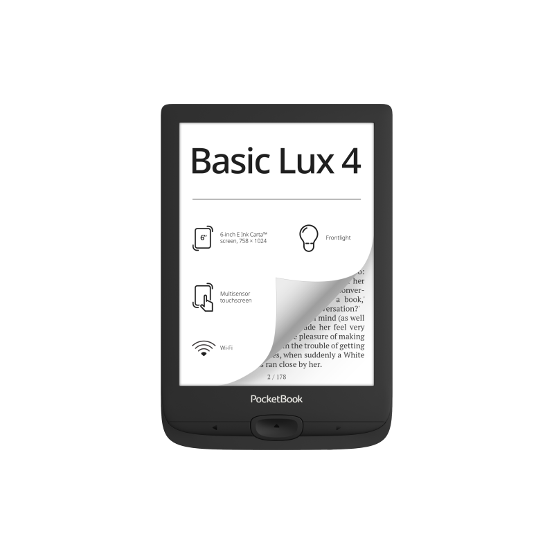 eREADER PocketBook Basic Lux 4 Ink Black PB618-P-WWtimbru verde 080 lei)