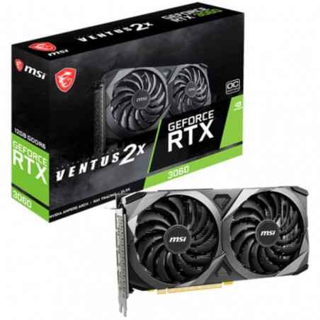 PLACA VIDEO MSI GeForce RTX 3060 VENTUS 2X 12G OC- 12 GB GDDR6 192 biti- PCI Express 40 x 16- HDMI DisplayPort x 3- sistem racir