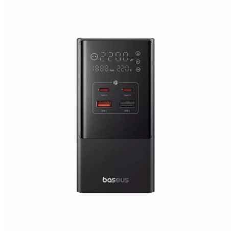 INCARCATOR RETEA Baseus PowerCombo Tower Digital Powerstrip- Quick Charge 35W- 3 x AC- 2 x USB Type-C Output 5V/3A- 2 x USB- lun