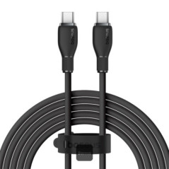 CABLU alimentare si date Baseus Pudding Series- Fast Charging Data Cable pt smartphone- USB Type-C la USB Type-C 100W- 12m- negr