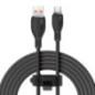 CABLU alimentare si date Baseus Pudding Series- Fast Charging Data Cable pt smartphone- USB la USB Type-C 100W- 12m- negru P1035