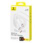 CABLU alimentare si date Baseus Pudding Series- Fast Charging Data Cable pt smartphone- USB la USB Type-C 100W- 12m- alb P103557