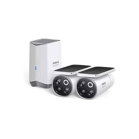 CAMERA IP Exterior Baseus S1 Pro- 3K- 2560 x 1440- kit 2 camere panou solar acumulator integrat- unghi pana la 120 grade- IP67