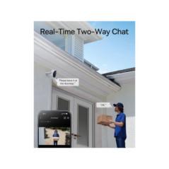 CAMERA IP Exterior Baseus N1 - 2K- 2304 x 1296- acumulator integrat- unghi pana la 120 grade- IP67- dist IR 30 m- tip lentila fi