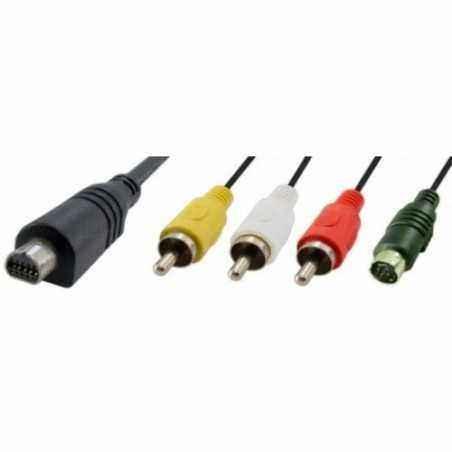 Cablu 5 pini - 3xRCA, S-video 4 pini