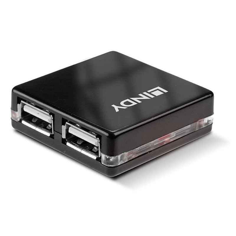 HUB USB Lindy Mini 4 Port USB 20 LY-42742timbru verde 018 lei)