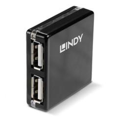HUB USB Lindy Mini 4 Port USB 20 LY-42742timbru verde 018 lei)