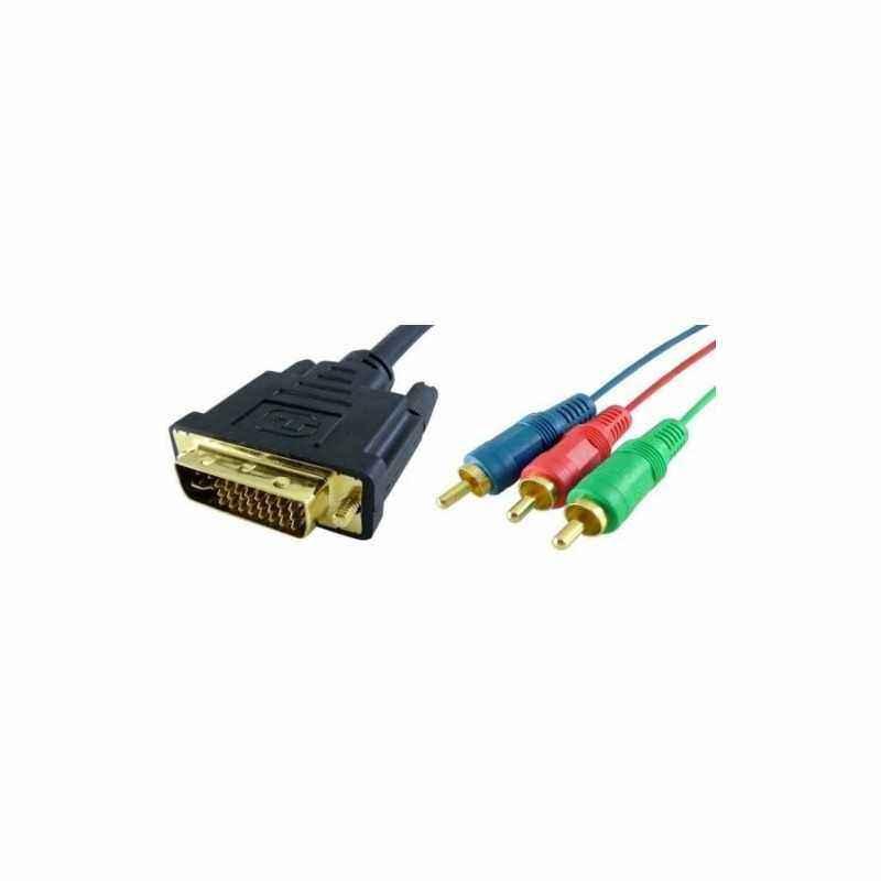 Cablu DVI tata - 3xRCA tata - 1.5 m