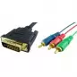 Cablu DVI tata - 3xRCA tata - 1.5 m