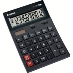 Calculator de birou CANON- AS-1200- ecran 12 digiti- alimentare solara si baterie- negru- BE4599B001AAtimbru verde 018 lei)